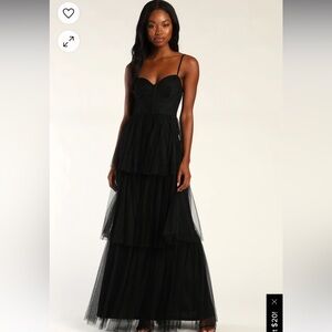 Lulus black toole dress